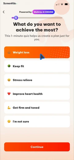 walkup-weight-loss-tracker mobile app UI screen 5