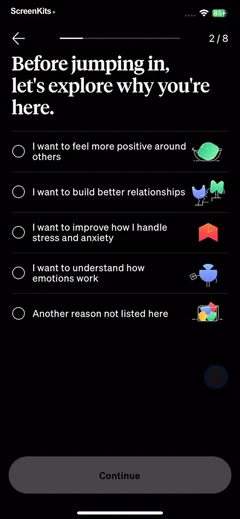 How We Feel mobile app UI screen 11
