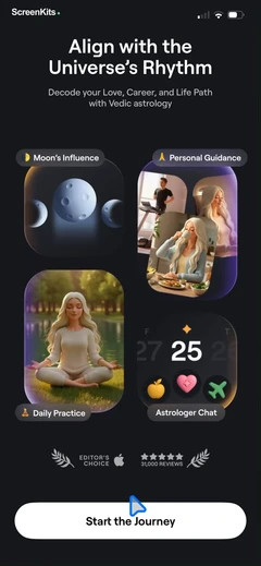 Moonly- Moon Phases & Calendar mobile app UI screen 5