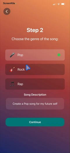 ai-song-maker-soniva-music mobile app UI screen 11