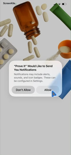Prove It - Supplement Scanner permissions UI screen 5