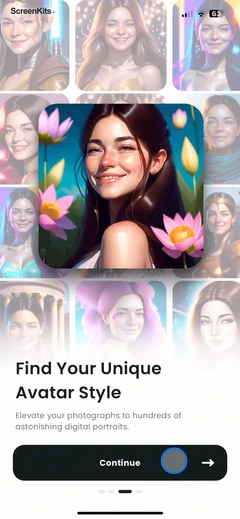 Wonder - AI Art Generator mobile app UI screen 8