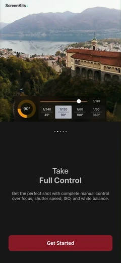 Filmic Pro-Video Camera mobile app UI screen 9