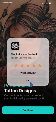 tattoo-ai-design-generator-ink mobile app UI screen 11
