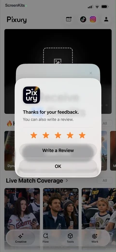 AI Product Video & Ad - Pixury mobile app UI screen 11