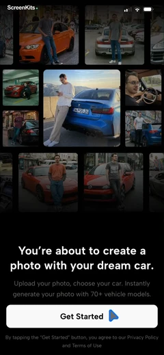 Posely- AI Car Photo & Video mobile app UI screen 5