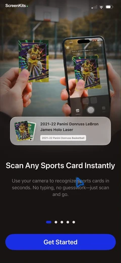 sports-card-scanner-spoly mobile app UI screen 6