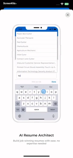 AI Resume Creator- CV Builder mobile app UI screen 8