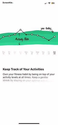 Gentler Streak Workout Tracker mobile app UI screen 12