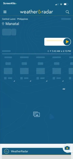 Weather & Radar mobile app UI screen 9