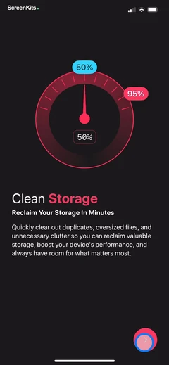 Clean Now- Phone Storage Saver mobile app UI screen 3