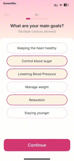 Blood Pressure-Monitor Tracker mobile app UI screen 12