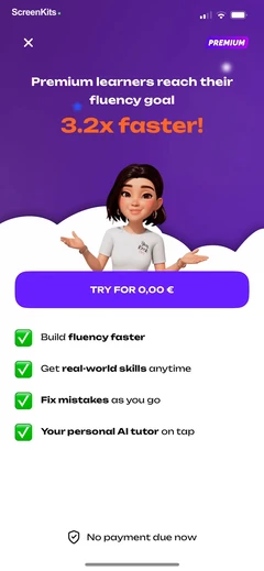 Emma Learn Languages mobile app UI screen 6