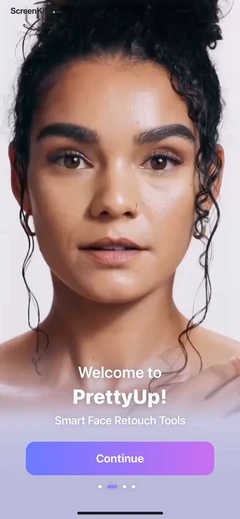 PrettyUp - Body Editor Video mobile app UI screen 9