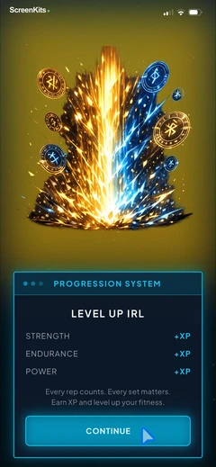 gymlevels-ranked-gym-workouts mobile app UI screen 5