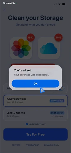 Clean Up Now- AI Cleaner mobile app UI screen 12