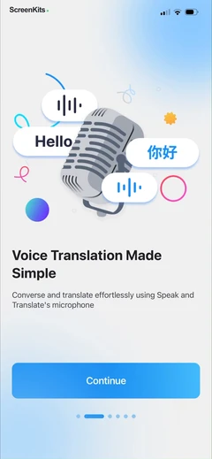 Speak & Translate - Translator mobile app UI screen 8
