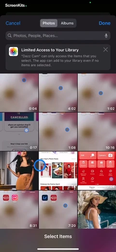 Dazz Cam - Vintage Camera mobile app UI screen 6
