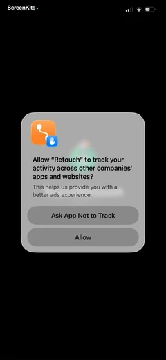 TouchRetouch permissions UI screen 3