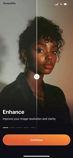 AI Photo Editor- Lynsify mobile app UI screen 4
