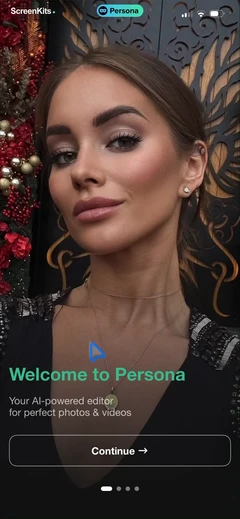 Persona- Beauty Camera mobile app UI screen 3