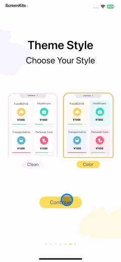 Budget app - spending tracker mobile app UI screen 10