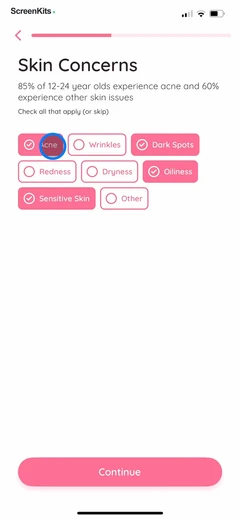 Glam Up - Perfect Your Look mobile app UI screen 12