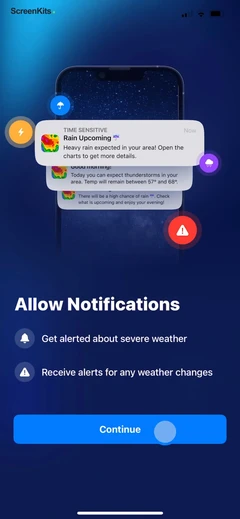 Weather Radar - NOAA Channel permissions UI screen 9