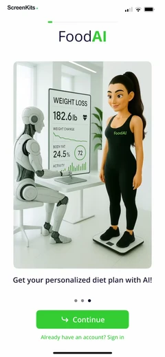 Food AI mobile app UI screen 7