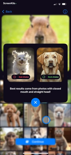 Talking Pet AI- Cat & Dog Talk mobile app UI screen 9