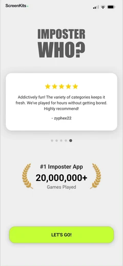 Imposter Who- - Word Game mobile app UI screen 8