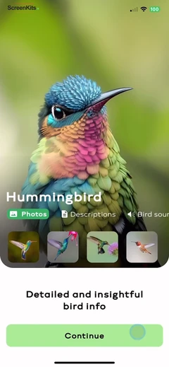 Bird Sounds Identifier Call ID mobile app UI screen 5