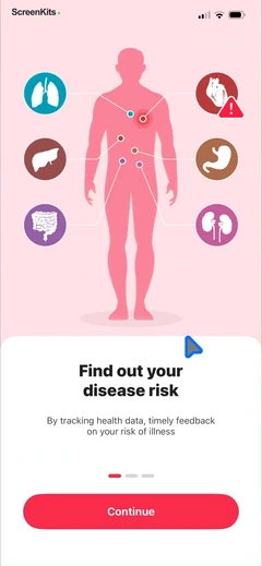 Health Tracker- HeartRate & BP mobile app UI screen 7
