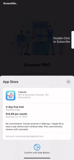 PDF & Document Scanner. mobile app UI screen 5