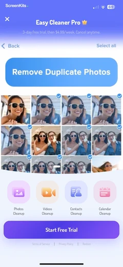 Easy Cleaner - Clean Storage ! mobile app UI screen 12