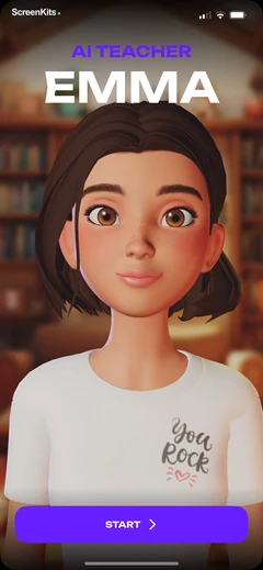 Emma Learn Languages mobile app UI screen 3