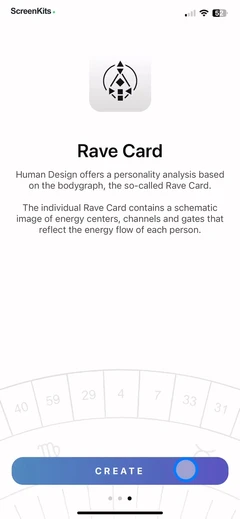 Human Design- HD Birth Chart mobile app UI screen 5