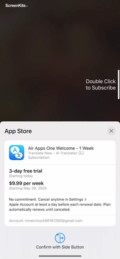 Translate Now - AI Translator onboarding UI screen 5
