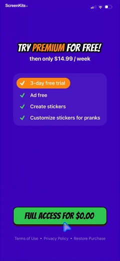 Litstick - Best Stickers App paywalls UI screen 11