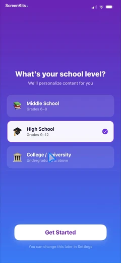 Socratic Homework AI mobile app UI screen 7