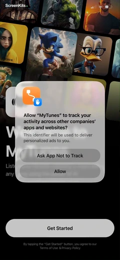 MyTunes - AI Music Generator permissions UI screen 3