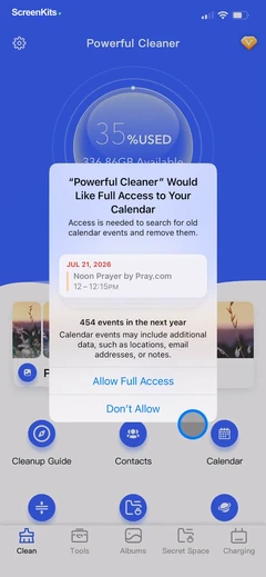 Powerful Cleaner-Clean Storage mobile app UI screen 11
