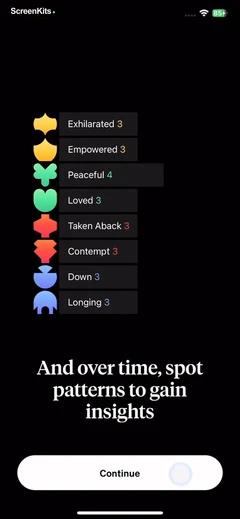 How We Feel mobile app UI screen 5