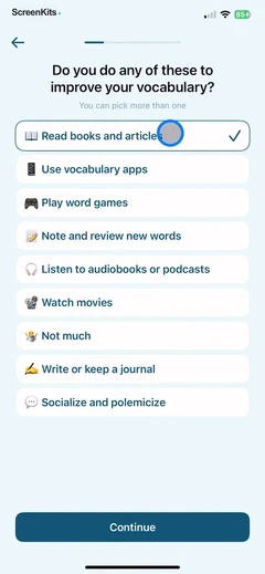 Word of the Day・Vocabulary mobile app UI screen 7