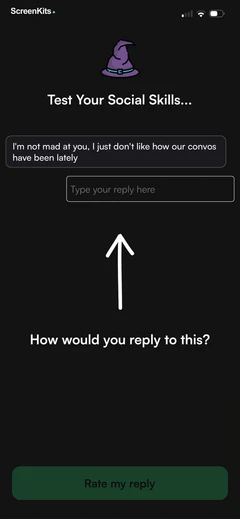 social-wizard-up-ur-game mobile app UI screen 4