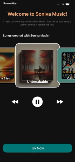 ai-song-maker-soniva-music onboarding UI screen 4