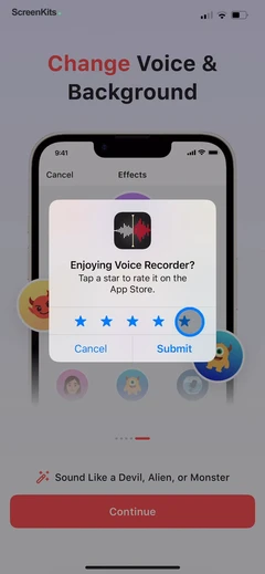 Voice Recorder-Audio Memos Арр mobile app UI screen 10