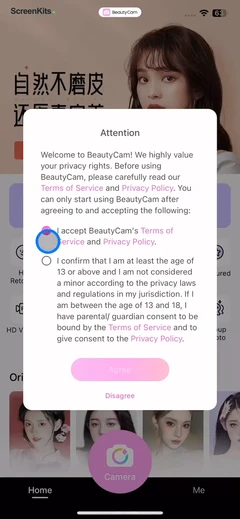 BeautyCam-Digicam&Photo Editor onboarding UI screen 4