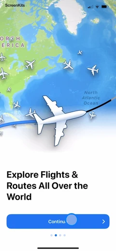 Flight Tracker + mobile app UI screen 5
