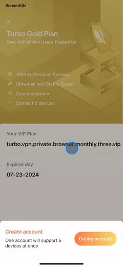 Turbo VPN Private Browser onboarding UI screen 11